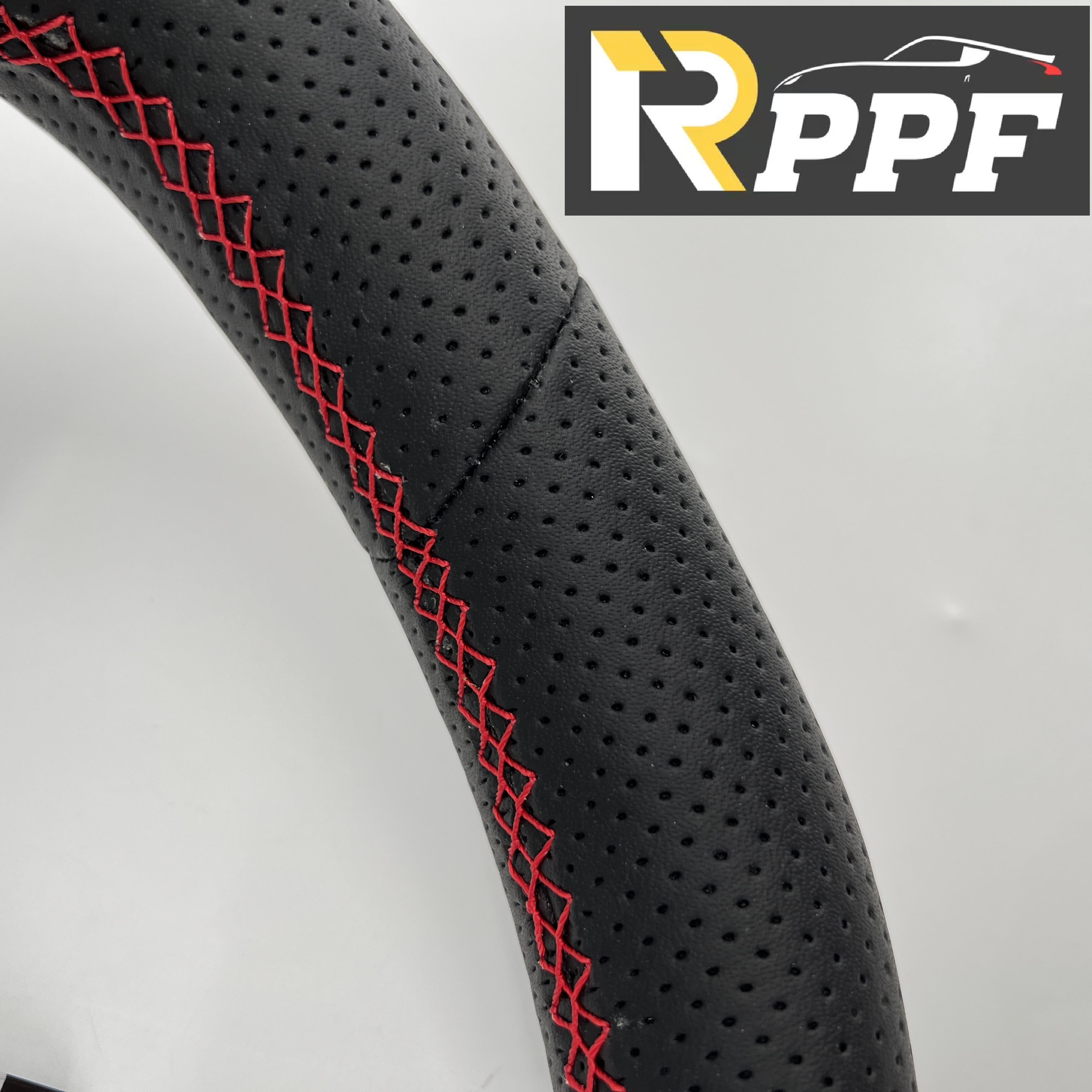 RPPF for Honda 11th gen Civic XI 2021-2025 Carbon Fiber Steering Wheel with Black perforated leather