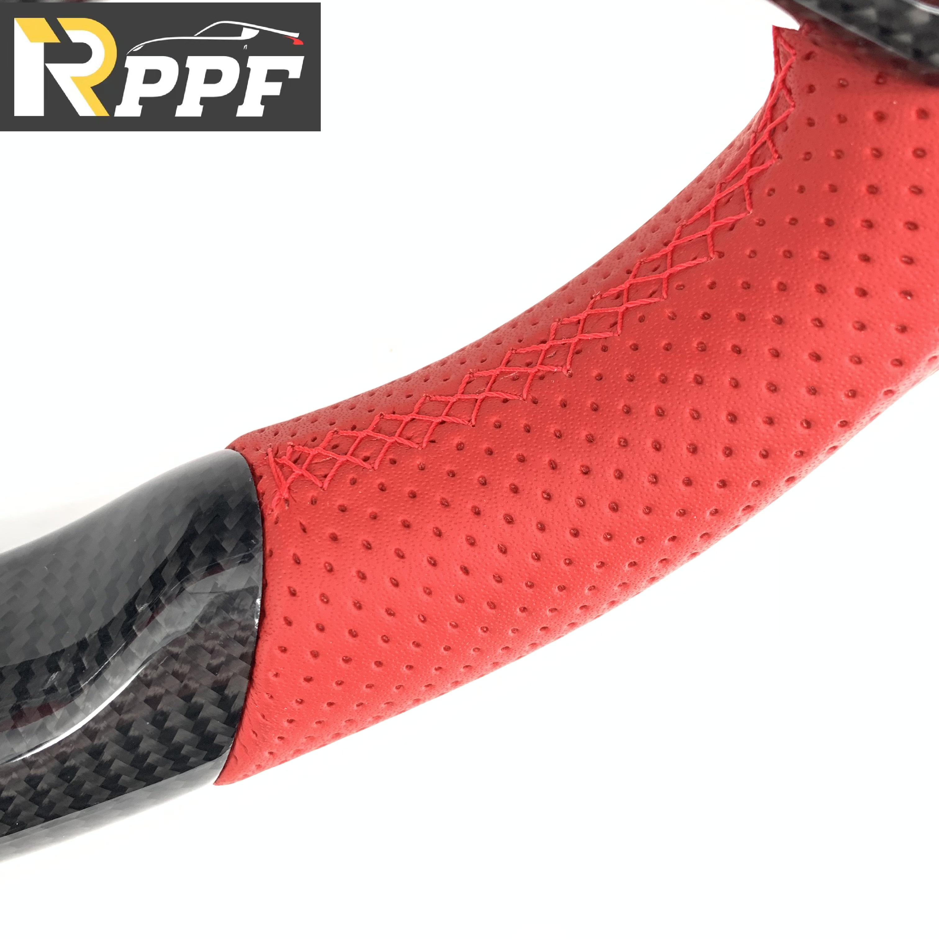 RPPF for Honda 11th gen Civic XI 2021-2025 Carbon Fiber Steering Wheel with Red Line at Top