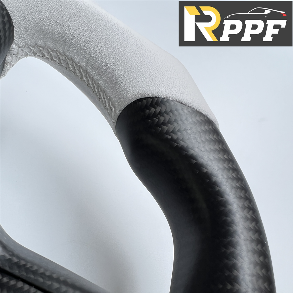 RPPF for Tesla Model 3/Y 2017-2025 Carbon Fiber Steering Wheel with Airbag