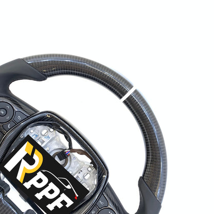 R-ppf for toyota 8th gen Camry se xse le xle 2018-2022 carbon fiber steering wheel gloss black