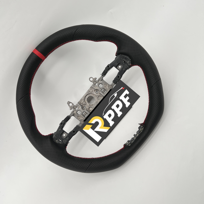 RPPF for Honda 11th gen Civic XI 2021-2025 Carbon Fiber Steering Wheel with Black perforated leather