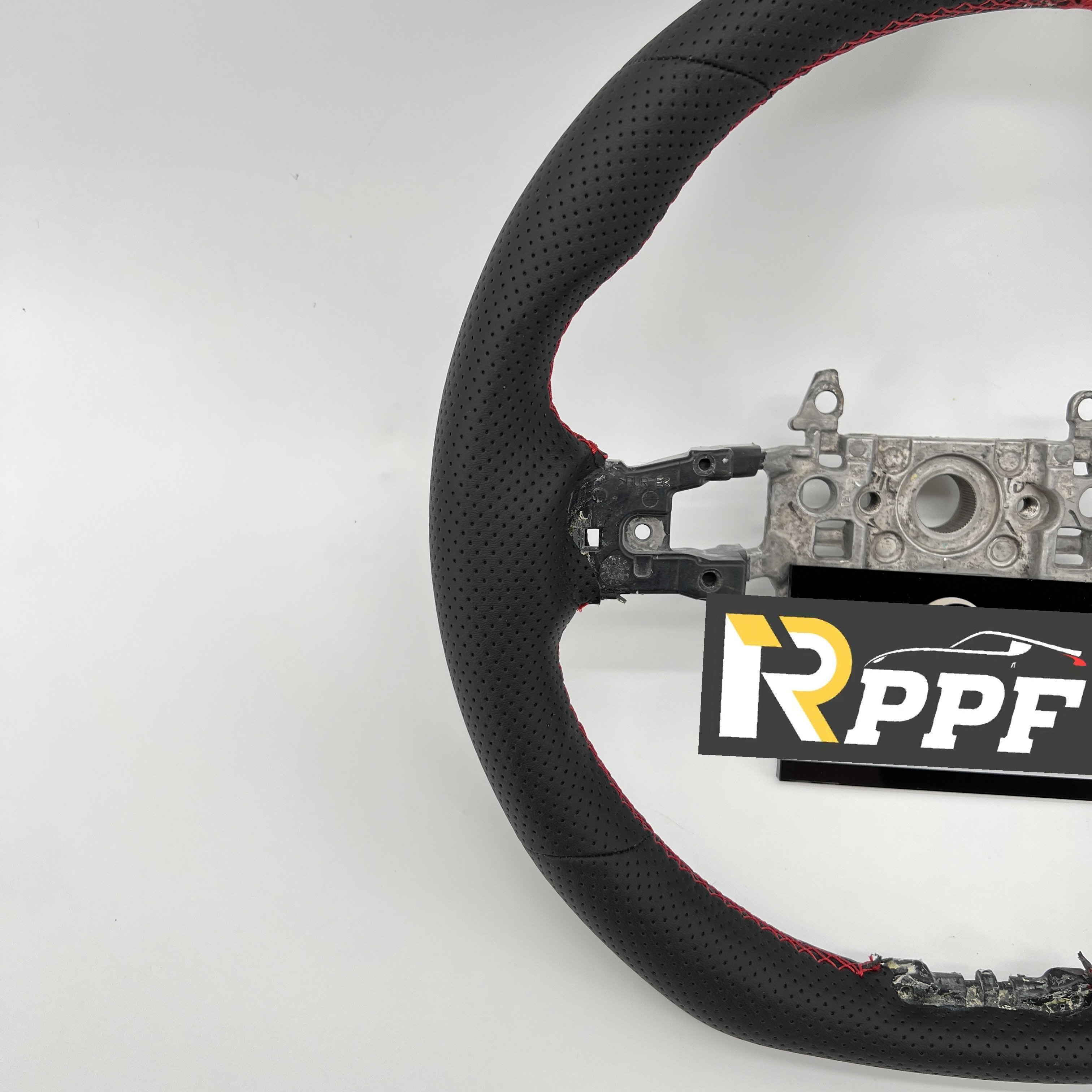 RPPF for Honda 11th gen Civic XI 2021-2025 Carbon Fiber Steering Wheel with Black perforated leather