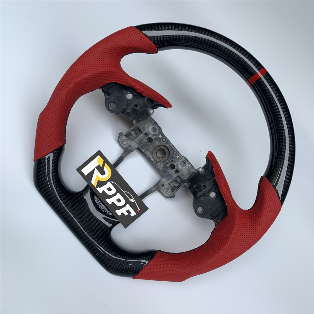 RPPF for Acura TL 2009-2014 Carbon Fiber Steering Wheel with Flat Top Flat Bottom Shape
