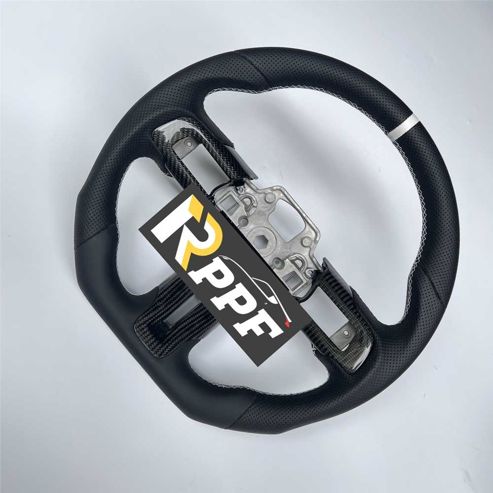 RPPF for Ford Mustang 2018-2025 Carbon Fiber Steering Wheel with Trim