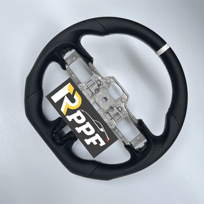 RPPF for Ford Mustang 2018-2025 Carbon Fiber Steering Wheel with White Line at Top