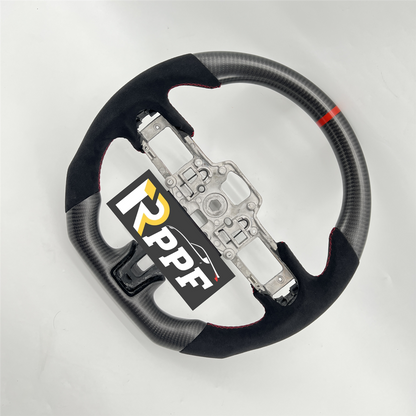 RPPF for Ford Mustang 2018-2025 Carbon Fiber Steering Wheel with Suede Leather