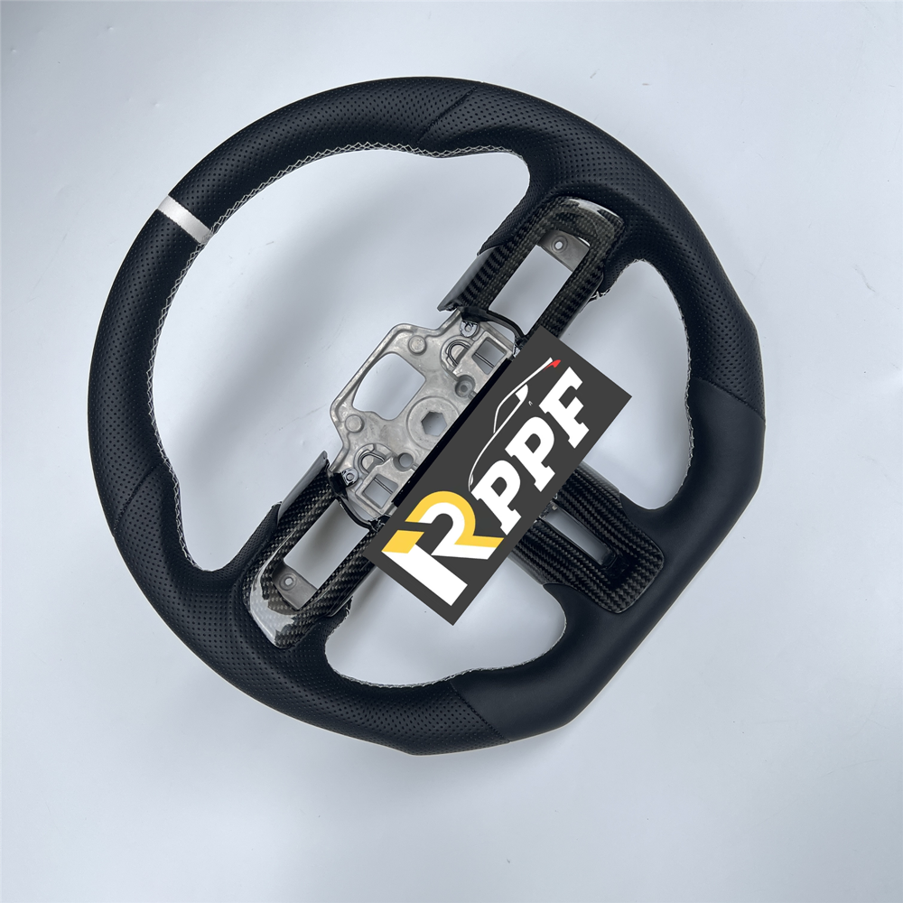 RPPF for Ford Mustang 2018-2025 Carbon Fiber Steering Wheel with Trim