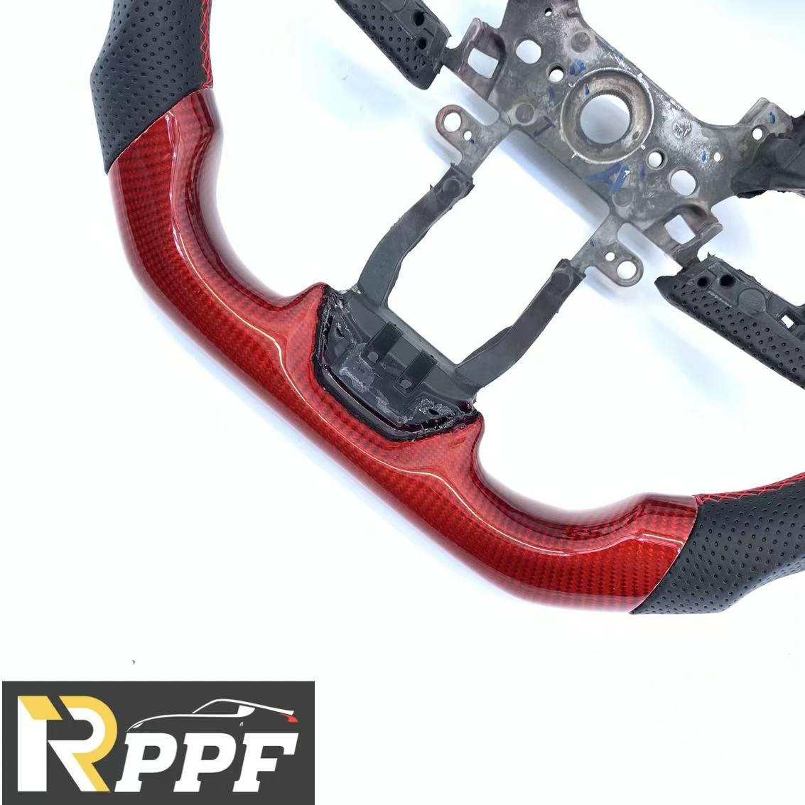 RPPF for Honda 10th gen Civic SI 2016-2025 Carbon Fiber Steering Wheel with Red Line at Top