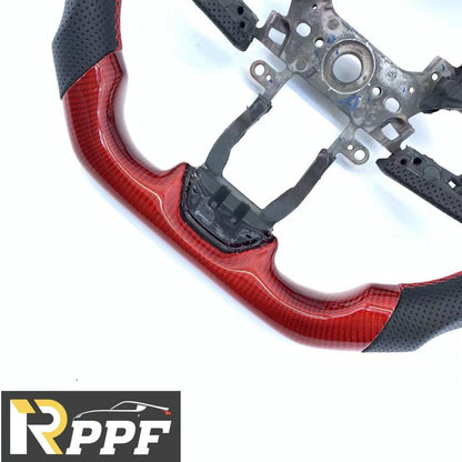 RPPF for Honda 10th gen Civic SI 2016-2025 Carbon Fiber Steering Wheel with Red Line at Top