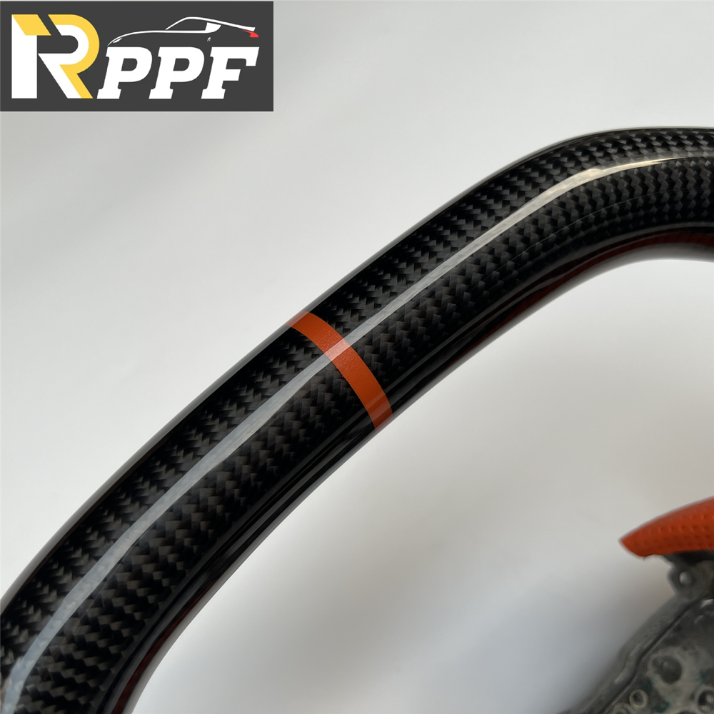 RPPF for Acura TL 2009-2014 Carbon Fiber Steering Wheel with Flat Top Flat Bottom Shape