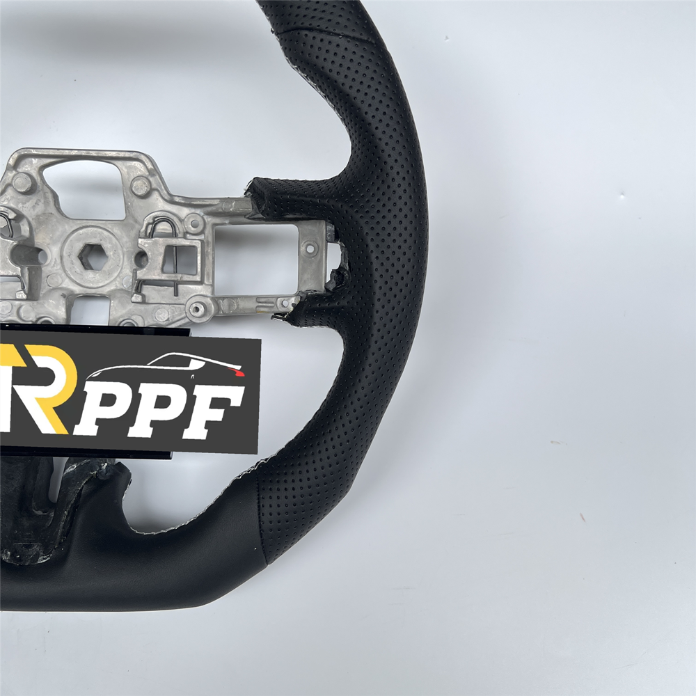 RPPF for Ford Mustang 2018-2025 Carbon Fiber Steering Wheel with White Line at Top