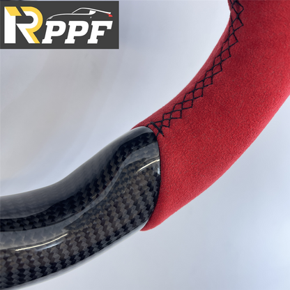 RPPF for Tesla Model 3/Y 2017-2025 Carbon Fiber Steering Wheel with Thumb Grips