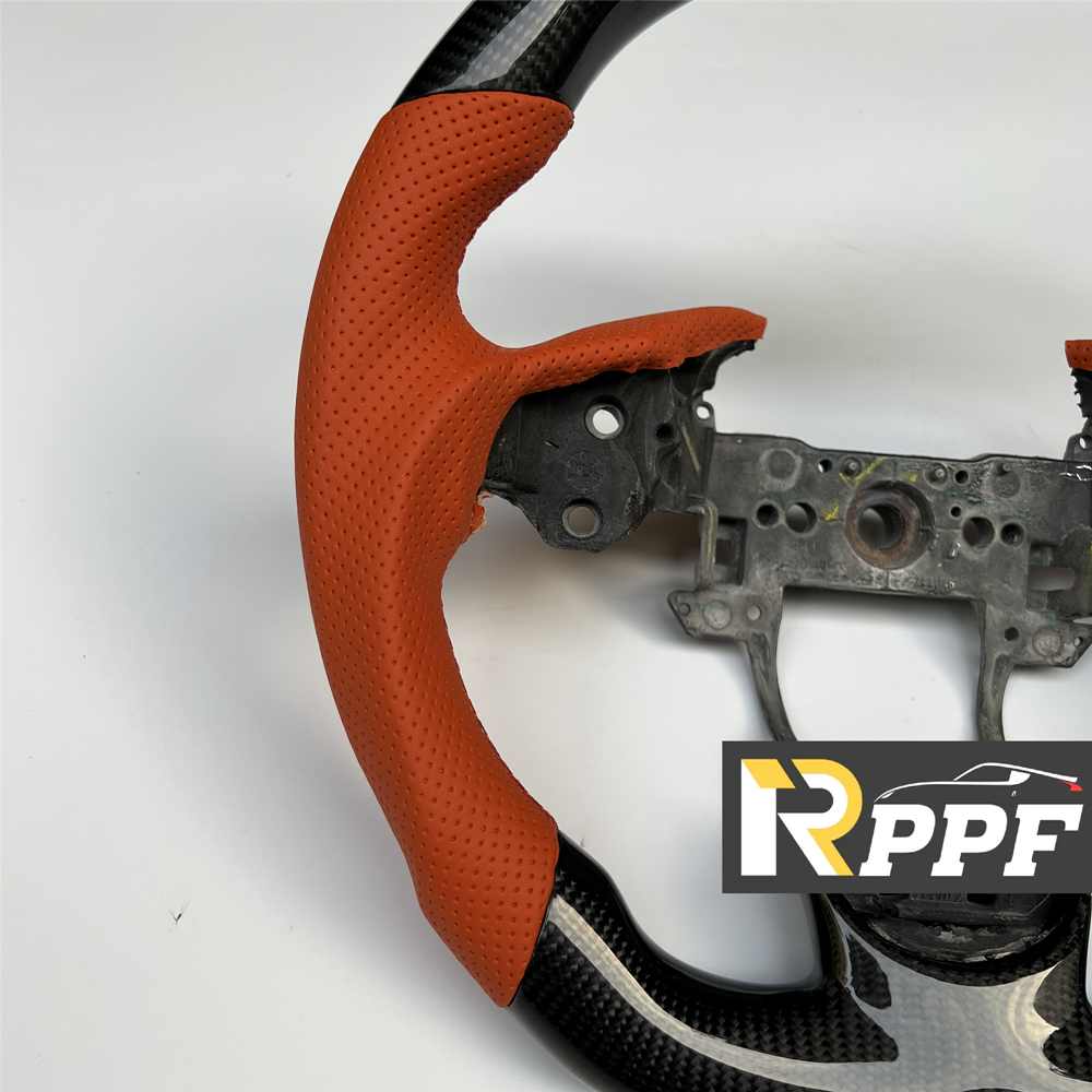 RPPF for Acura TL 2009-2014 Carbon Fiber Steering Wheel with Flat Top Flat Bottom Shape
