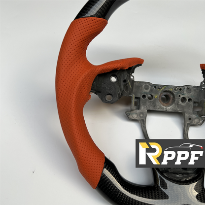 RPPF for Acura TL 2009-2014 Carbon Fiber Steering Wheel with Flat Top Flat Bottom Shape