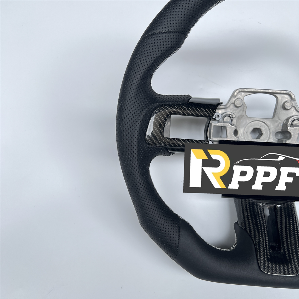 RPPF for Ford Mustang 2018-2025 Carbon Fiber Steering Wheel with Trim