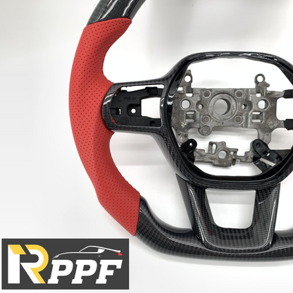 RPPF for Honda 11th gen Civic XI 2021-2025 Carbon Fiber Steering Wheel with Red Line at Top
