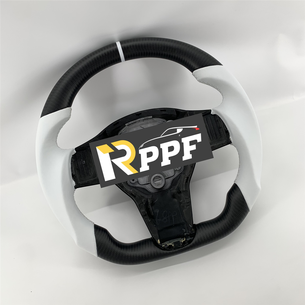 RPPF for Tesla Model 3/Y 2017-2025 Carbon Fiber Steering Wheel