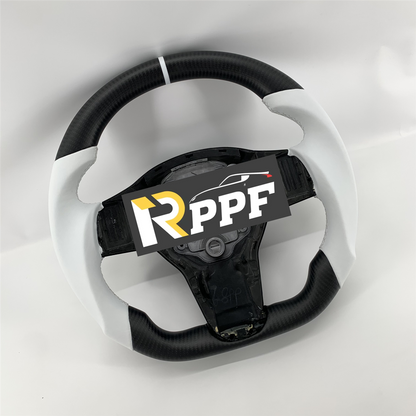 RPPF for Tesla Model 3/Y 2017-2025 Carbon Fiber Steering Wheel