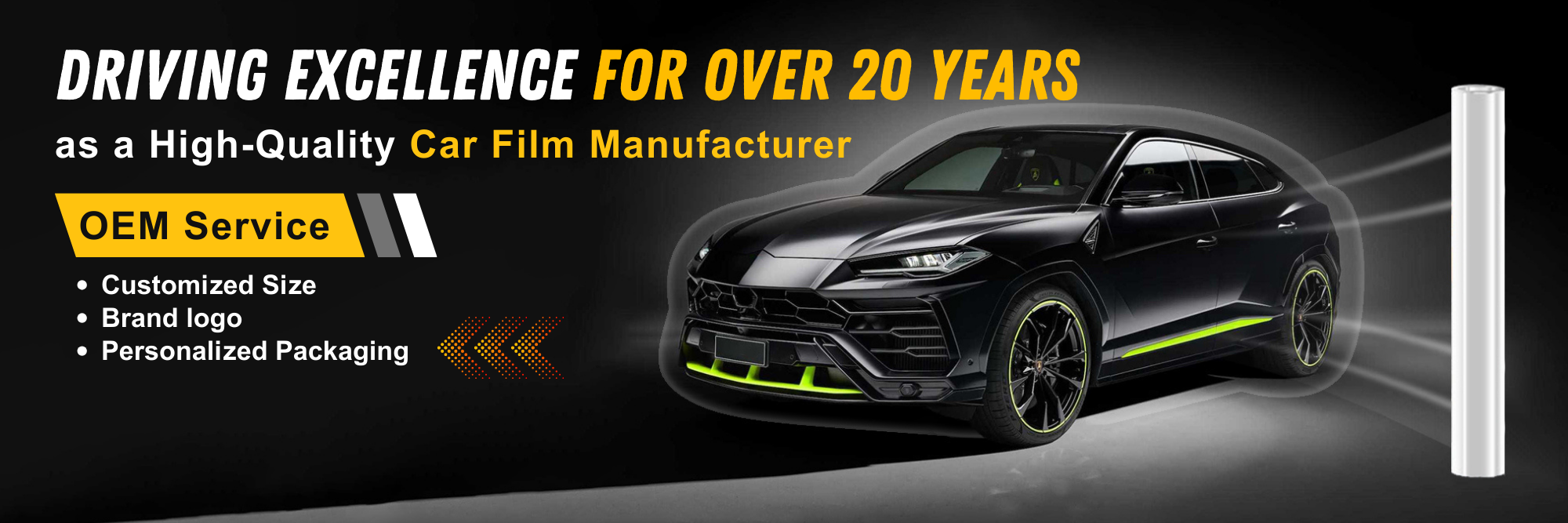 RPPF: Driving Excellence for Over 20 Years as a High-Quality Car Film Manufacturer. RPPF offers customized ppf film OEM services including size, brand logo, and packaging.