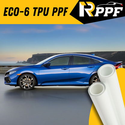 Real shots showing the effect of the installed ECO-6 TPU paint protection film.